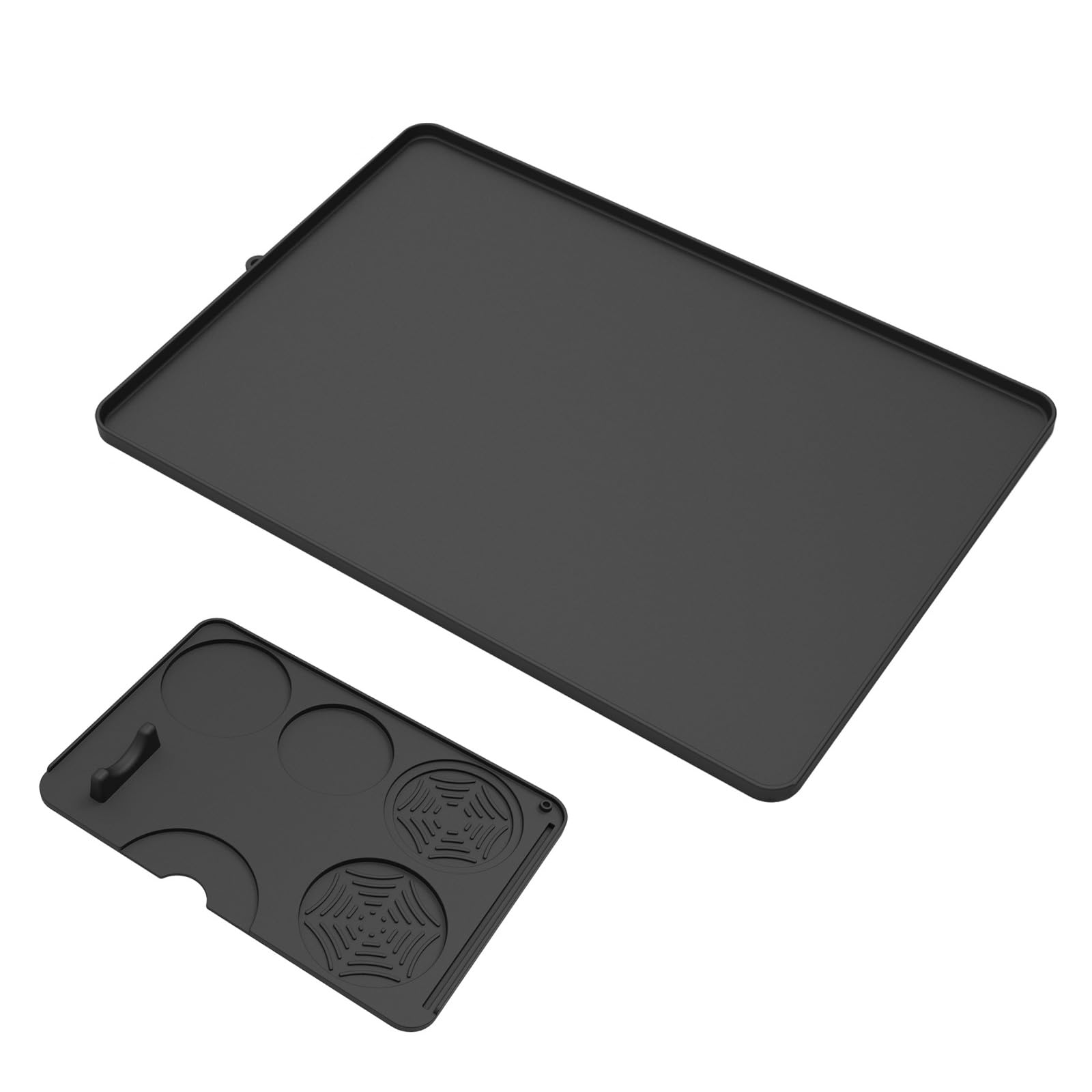 Kalttoy Anti Skid Espresso Tamper Pad Stable Edges Structure Small Kitchen Workspaces Coffee Machine Accessory Silicone Texture Multifunctional Corner Edges Coffee Mat