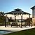 Modern Shade Hardtop Gazebo 10' x 10', Permanent Metal Gazebo with 4 LED Lights, Outdoor Gazebo with Galvanized Steel Roof & Frame Patio Gazebo for Backyard, Deck, Garden, Lawn