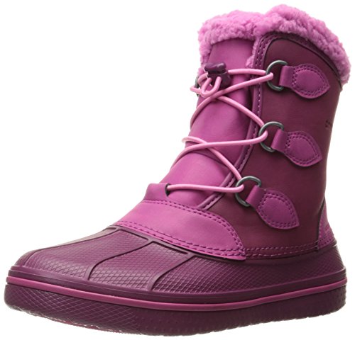crocs AllCast II Pull-On Boot (Toddler/Little Kid/Big Kid), Berry, 11 M US Little Kid