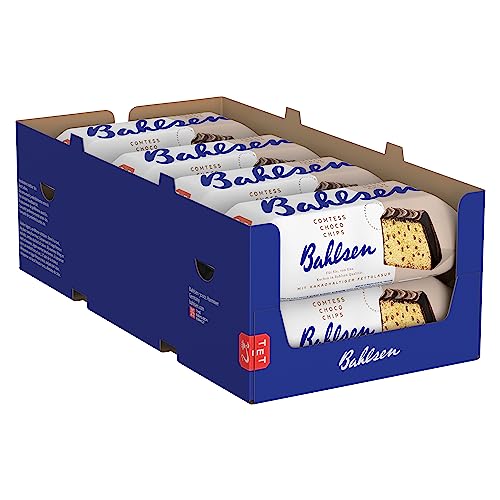 Bahlsen Comtess Choco-Chips - 8er Pack - saftiger Rührkuchen mit Schokoladenstückchen, einzeln verpackt (8 x 350 g)