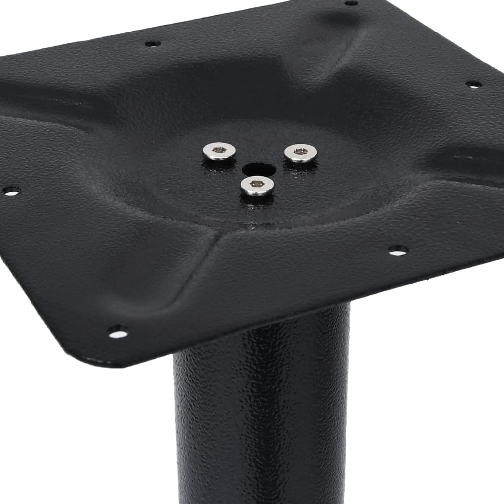 vidaXL Pata de Mesa de bistró Negra 52x52x72 cm de Hierro Fundido, Pata de Mesa, Pata de Mesa de Repuesto, Soporte de Mesa, Patas de Mesa