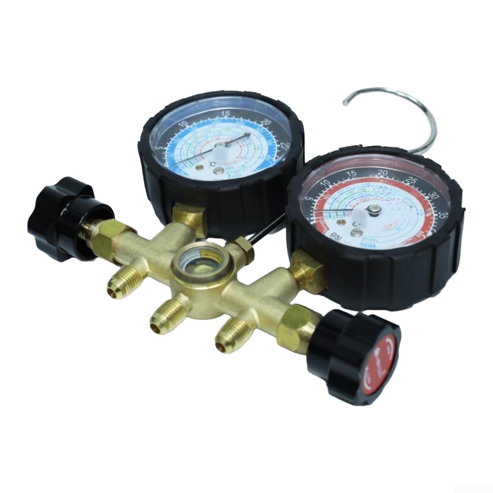 AC Krümmer Manometer für Hs BM 36 entwickelt für R134a R404A R410A und R22 Handhabung und Systemprüfung