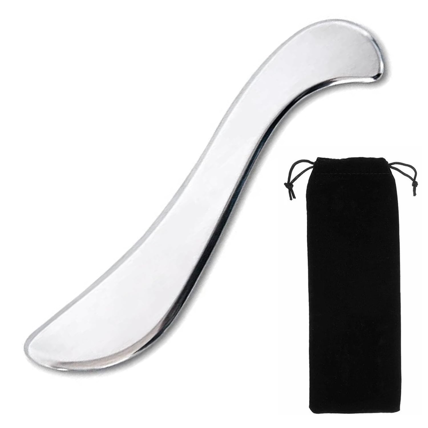 Zurligi Stainless Steel Scraping Tool, Scar Tissue Tool Muscle Scraping Tool, Guasha Massage Scraper Fascia Scraper Skin Scraping Tool, Soft Tissue Massage Tool (ASD10)