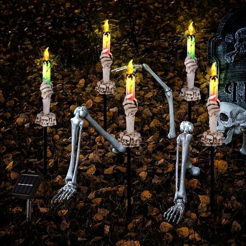ILLUMINEW Halloween Decorations Outdoor, Solar Pathway Lights, 10 Pack - image 4