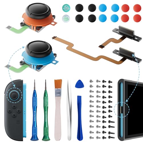 �Ή� J0yc0n2�p�W���C�X�e�B�b�N�����L�b�g�ASwitch2 Joycon�C���c�[���L�b�g�u�A�i���O�X�e�B�b�N×2�E�h���t�g�C���c�[�� Y/+�h���C�o�[�E�z�X�g���C�z���|�[�g�E�s���Z�b�g�E������H��E�W���C�X�e�B�b�N�J�o�[�E�Ή��l�W�t���v