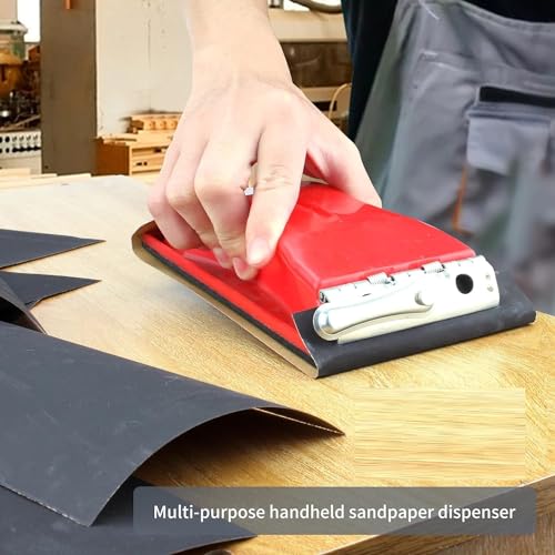 Image of AASONS 6.5 inch (160mm) Hand Sanding Block With Clip On Fitting Sanding, Block Sander Pad For Wood Glasses Car Furniture Finishing Sand Paper Sheet Holder Clamp Palm Grip
