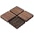 Yaheetech 12 x 12’’ Patio Pavers Decking Flooring Deck Tiles Interlocking Wood Patio Tiles Pack of 11 Tiles For Patio Garden Deck Poolside Indoor Outdoor