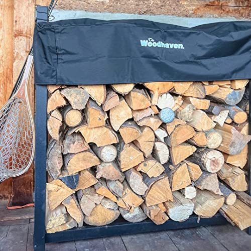 Woodhaven WR004 Black 4 Foot - Heavy Duty Made In Usa - Indoor Outdoor - 1/4 Cord Firewood Storage Log Rack thumb #2
