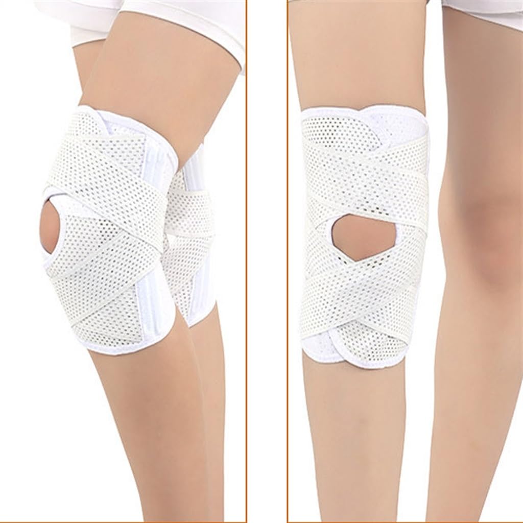 JFDBGU Ginocchiera for menisco Ginocchiera Professionale for Ciclismo Pallacanestro Ginocchiera Estiva Cinghie a Sezione Sottile(XL)
