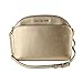 Michael Kors Emmy Saffiano Leather Medium Crossbody Bag in Pale Gold