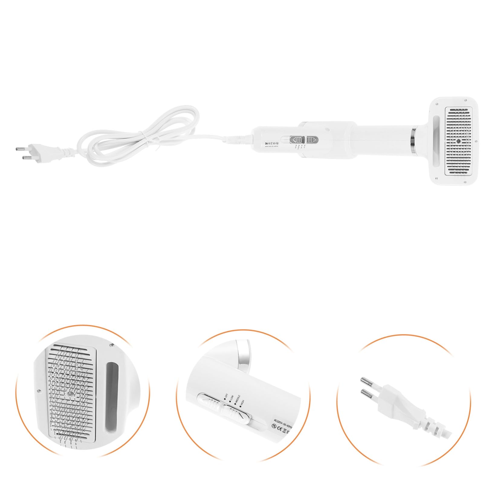 Gatuida Sèche-cheveux Souffleur pour Animaux Portable Brosse de Toilettage Compacte et Légère pour Chiens et Chats Séchage Rapide et Confortable Accessoire Pratique pour Soin à