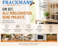 FRACKMANN Dübel- und Bohrerset 240 Teile – inkl. 4 SDS-Steinbohrer, original fischer DuoPower Dübel, Torx-Schrauben und 6 Bits – Ansicht 2