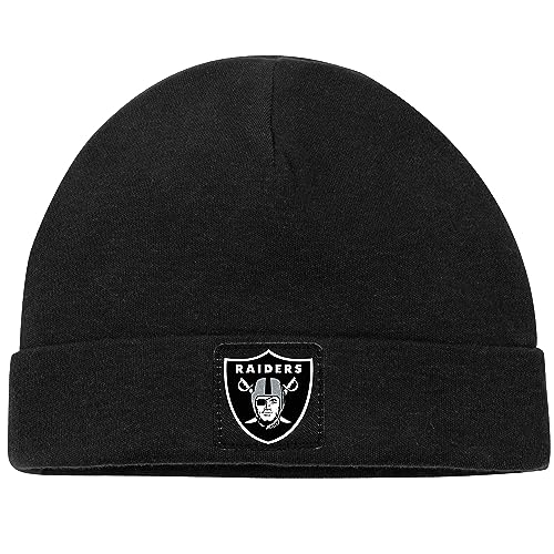 Gerber NFL Oakland Raiders 3 Pack Bodysuit Footed Pant and Cap Registry Gift Set, black/white Oakland Raiders, 6-9M - image 3