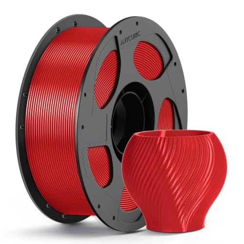 Image of ANYCUBIC PETG Filament 1.75mm, 3D Printer Filament, Dimensional Accuracy + /- 0.02mm, Exceptional Toughness, Print with Most FDM 3D Printers, 1KG Reusable Spool, Classic Red