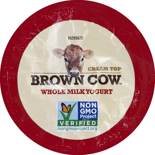 Miniatura 9 de Crema de vaca marrón superior vainilla leche entera yogurt 53 oz taza - cremoso delicioso yogur