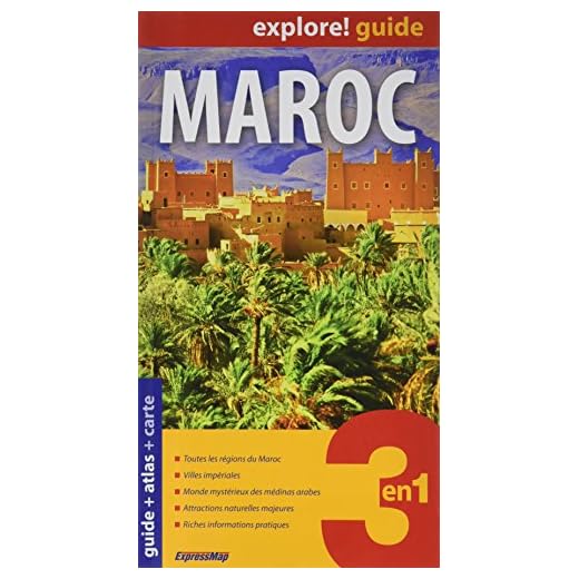 Maroc : Guide + Atlas + Carte routière 1/1 500 000