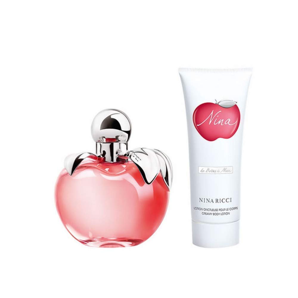 Nina Ricci Nina Eau de Toilette 50ml Spray & 75ml Body Lotion Gift Set Women