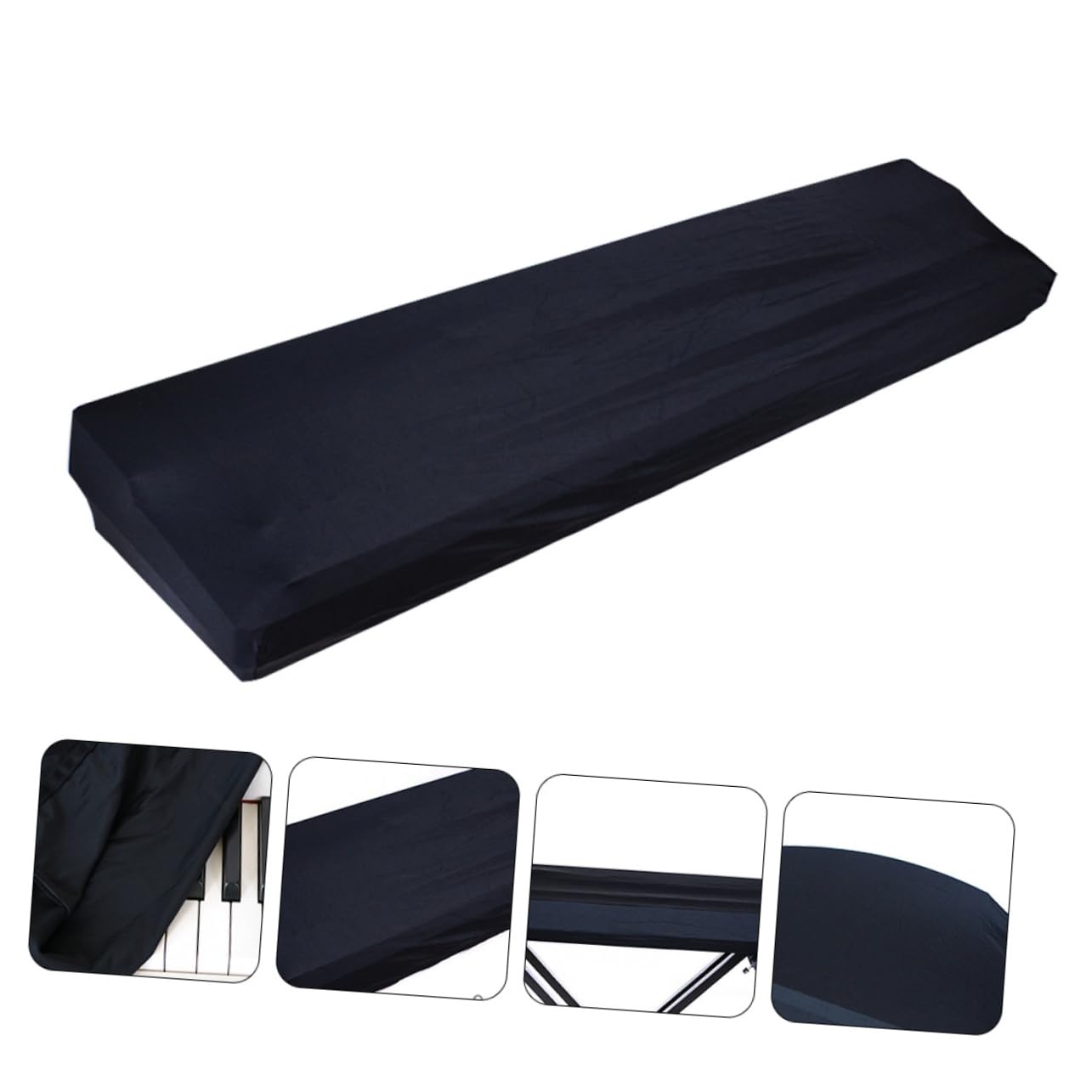 BESPORTBLE Stretchable Key Electric Piano Cover Durable Protective Cloth for Digital Keyboard User Friendly Drawstring Design Soft Breathable Material for Piano Keyboard
