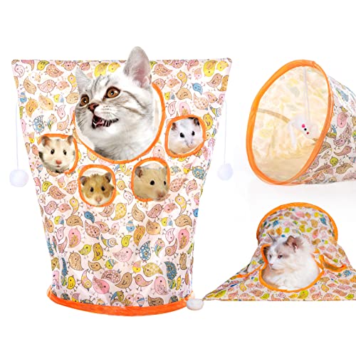 Epipasi Cat Tunnel Cat Tunnel Bag, Interactive Toys, Cat Drill Bag With Little Mice, (Bird Style) #TOP26