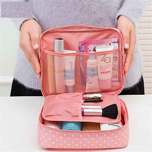 Image of Floral 18 Cms Cosmetic Pouch (L WaterproofTravelBag-32 Gray)