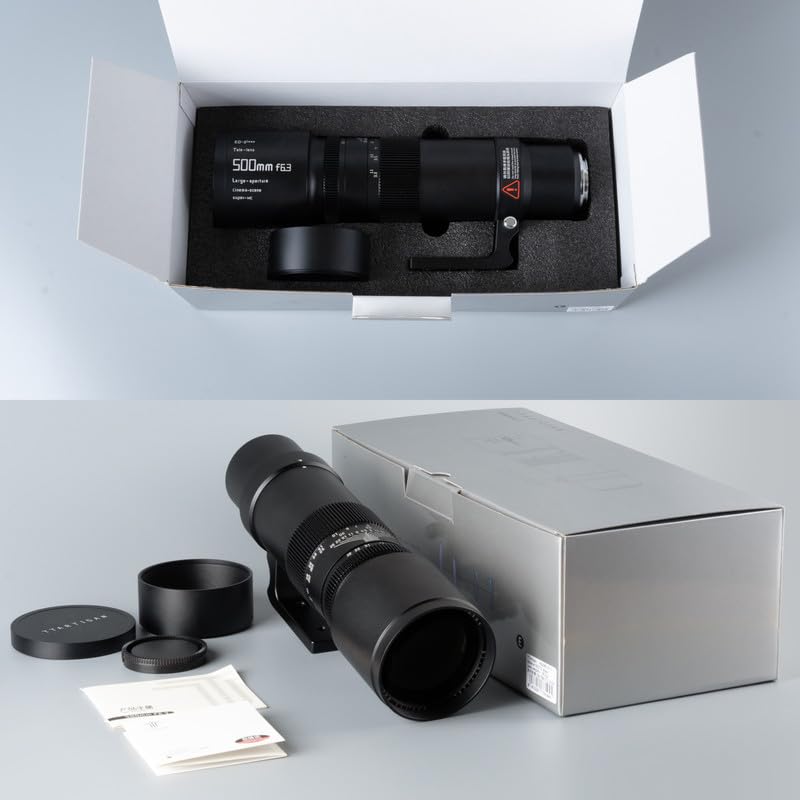 TTArtisan Teleobiettivo F6.3 da 500 mm per videocamere GFX