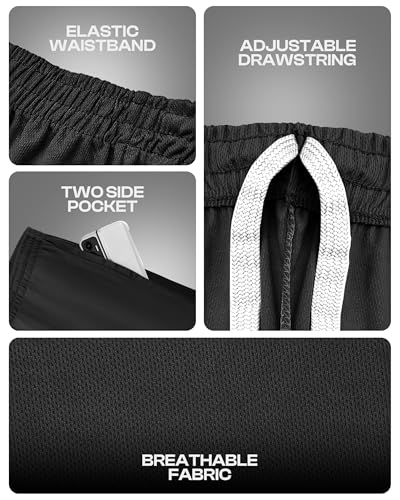 NY Threads Men's Sports Shorts Quick Dry Lightweight Shorts with Pockets - Image 6