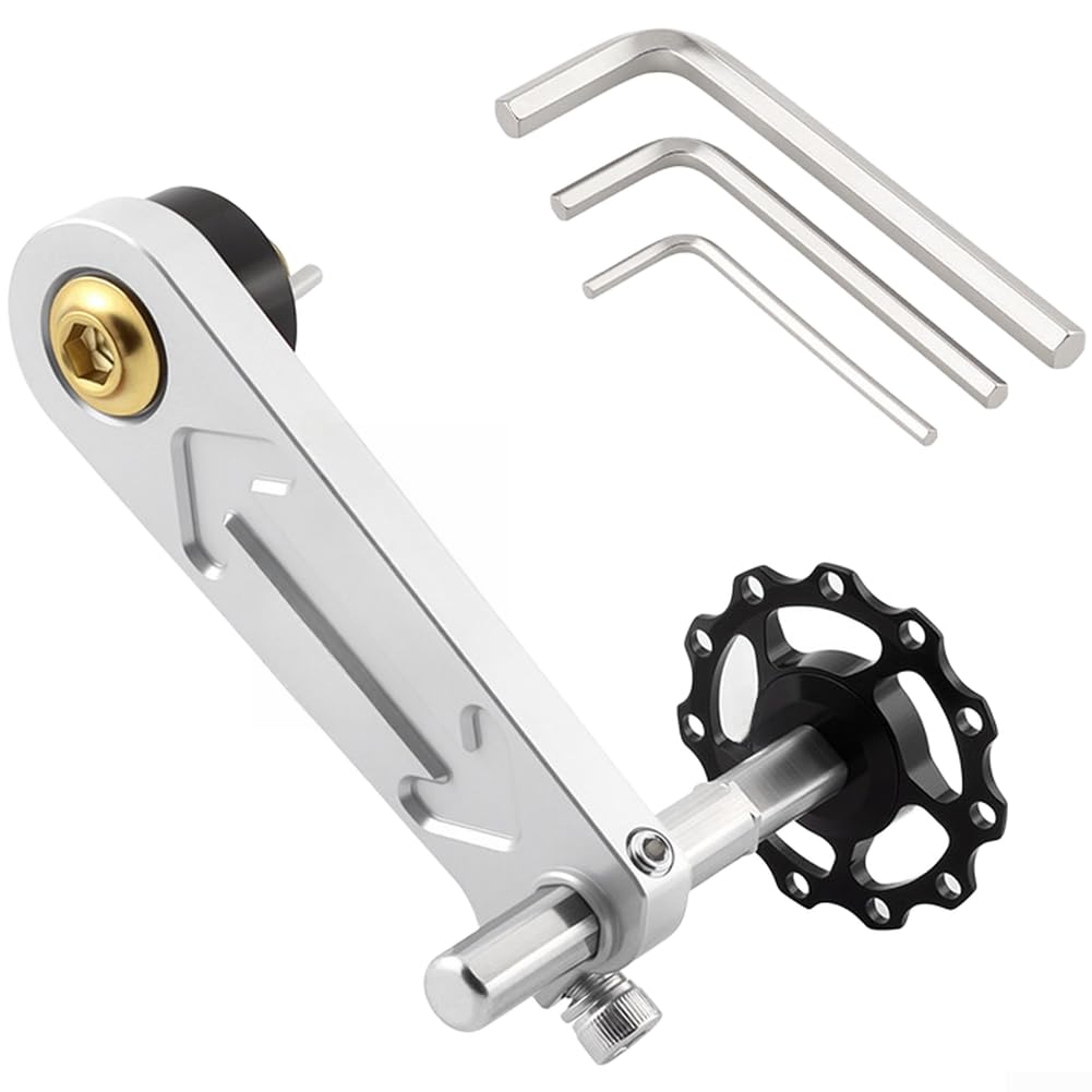 CNC Aluminium Chain Guide Tensioner Single Speed MTB, Silver