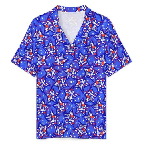 American Flag Mens Pajama Set Short Sleeve 2 Piece Sleepwear Button Down Tops And Shorts Loungewear Outfits2