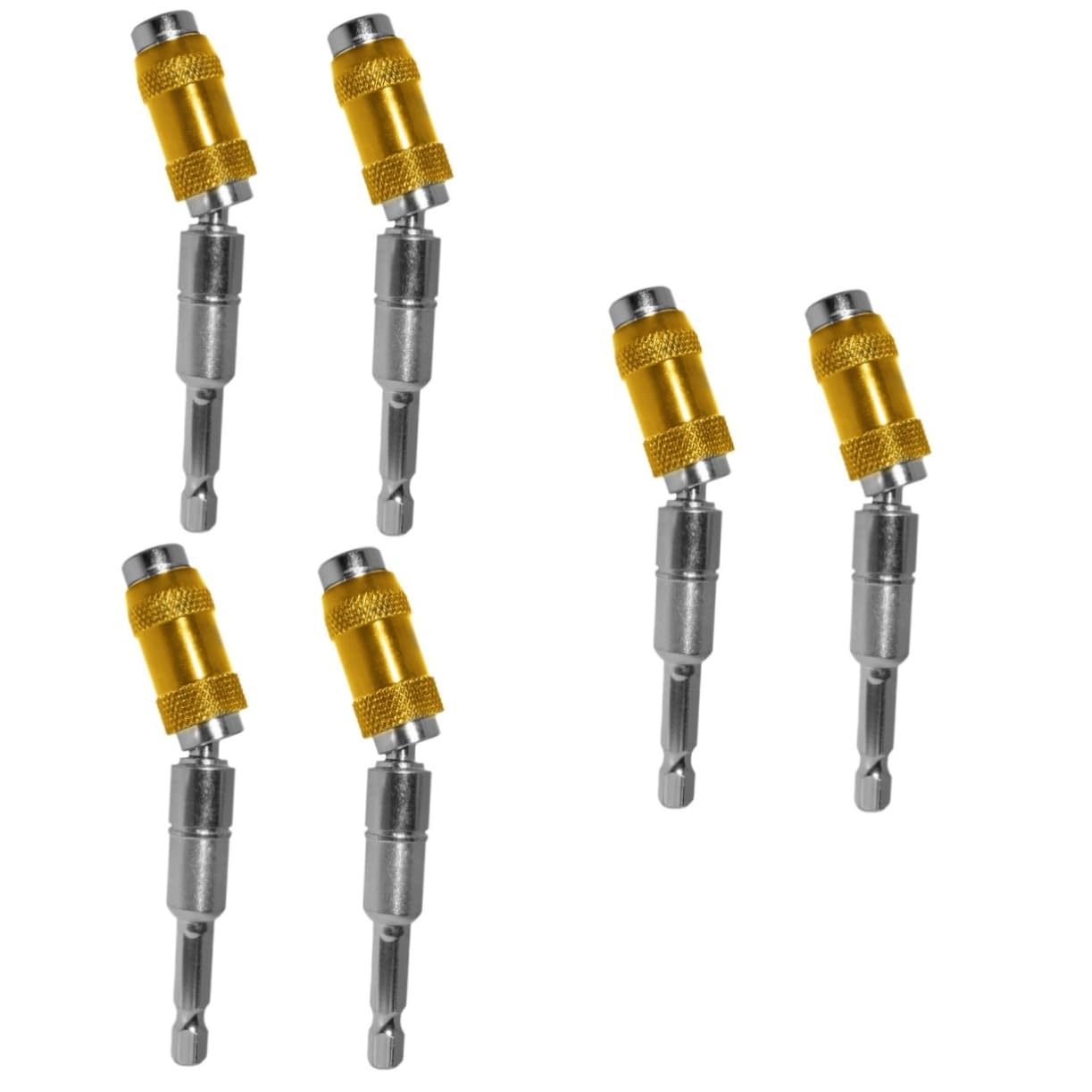 DOITOOL 6stücke Magnetischer Sechskantschaft Verlängerungsbohrer Drehbarer Bithalter Für Präzise Arbeiten Mit Verschiedenen Winkeln Geeignet Für Akkuschrauber Und Handbohrer