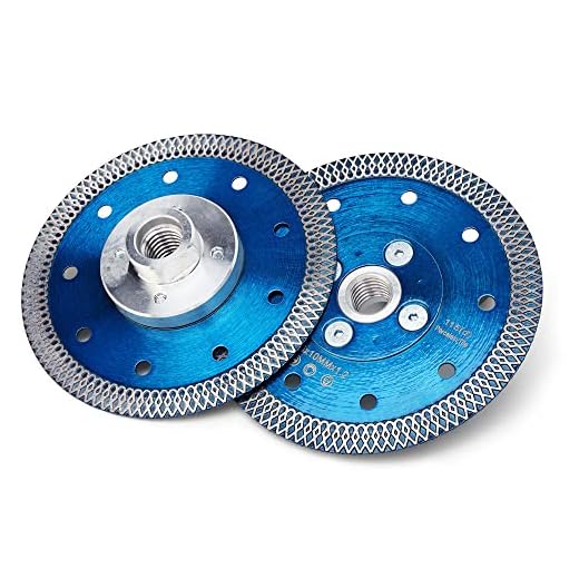 4.5" Tile Blade Super Thin Diamond Porcelain Blade with Flange for Cutting Porcelain Tile Stone