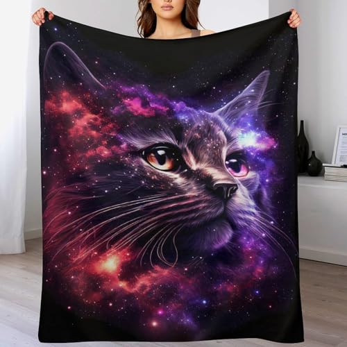 Couverture canapé chaude et douce en flannel premium Star Chat