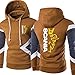 Sweat-Shirt À Capuche pour Hommes - 3D Scania Lettre Impression Printemps Couleur Bloc Veste À Capuche Manches Longues Baseball Uniforme Vestes
