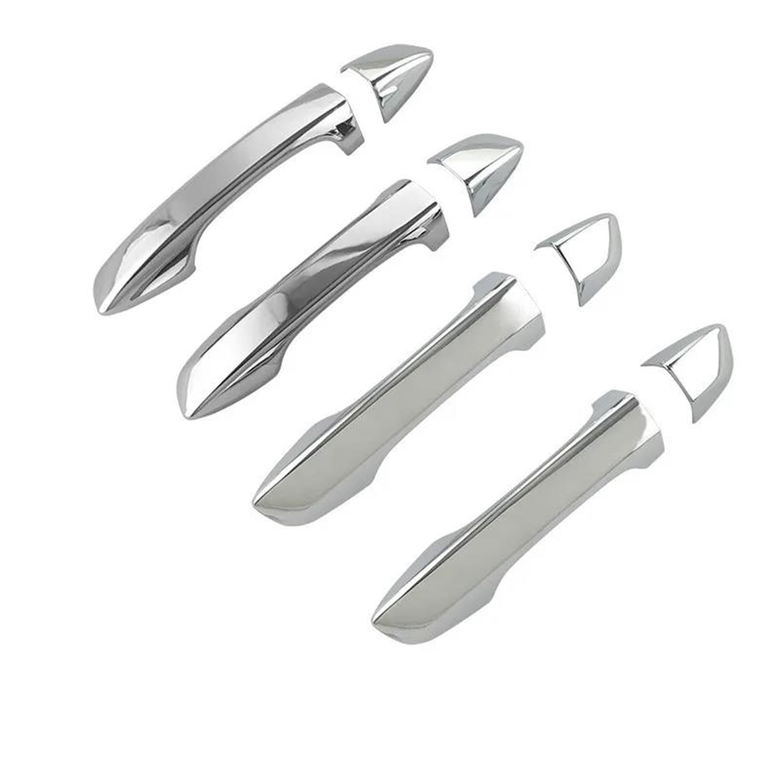 PIWINE Handle Sticker for VW for Tiguan for MK2 2017-2020 Chrome Door Handle Cover Trim Sticker Overlays Car Styling Accessories(No Buttons)