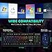FLAGPOWER RGB Gaming Keyboard and Breathing Mouse Combo, Adjustable Breathing Backlit Mechanical Feeling Keyboard with 4 Colors 4800DPI Backlight Mouse for PC Laptop Computer Game and Work