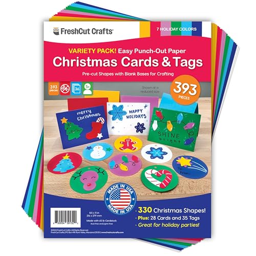 393-Piece Christmas Paper Craft Kit for Kids...
