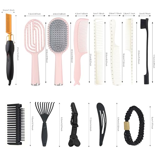 Set de plancha y peines calientes para cabello y barba miniatura 5
