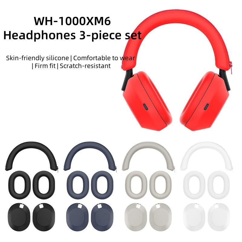 Amazon | Sony WH1000XM6ヘッドフォン用ソリッドカラーシリコン保護