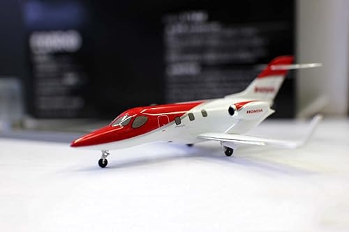 Miniatura 4 de Ebbro para Hondajet Jet de negocios privado Rojo 1144 avión modelo de avión fundido a presión