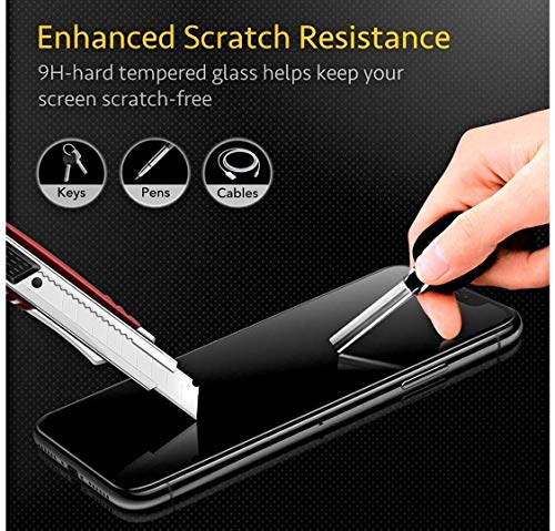 Image of (Black edge to edge Coverage Tempered glass screen protector for Iphone 6 / Iphone 6S