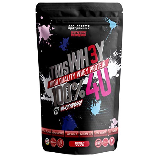 BPS Pharma - WH3Y 4U by Not4Pussy Whey Protein mit Isolat 1000g (Dark Brownie with Salted Caramel)