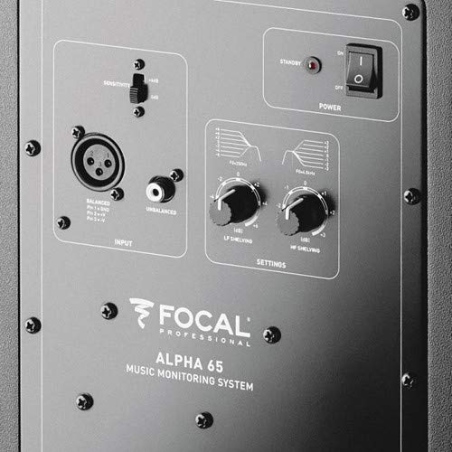Focal 2X Alpha 65 6.5" Active 2-Way Near Field Professional Monitoring Speaker, 105W Power #TOP3