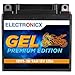 Produktbild Electronicx, GEL, Motorradbatterie 12N9-3B 12V 9Ah 120A Gel Starterbatterie - wartungsfrei, vibrationsfest, auslaufsicher, versiegelt und kompakt - Ideal für Roller, Mofa, Quad, ATV und Motorrad.