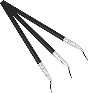 Juego de 3 brochas de maquillaje de mango lar...