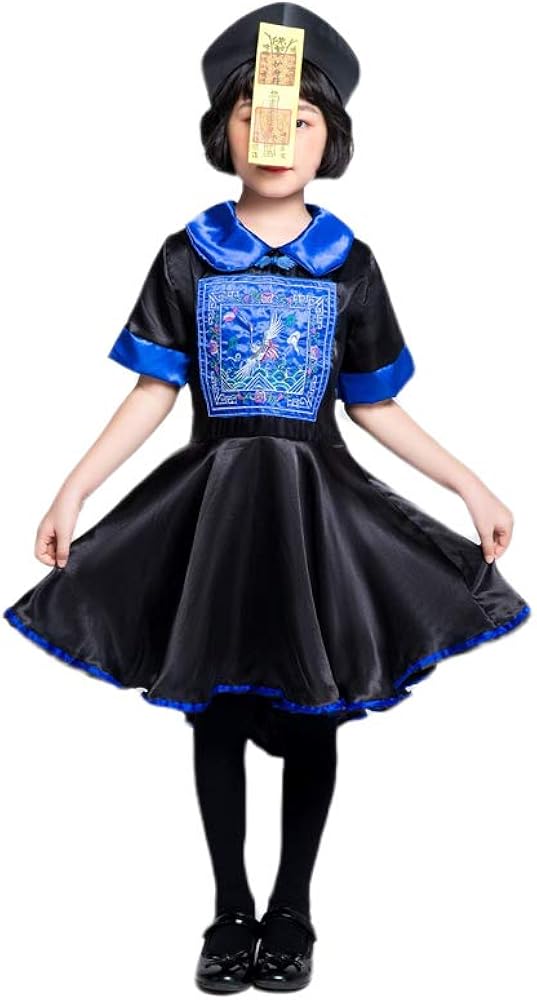 Halloween Female Zombie Girl Costume, Qing Dynasty Zombie