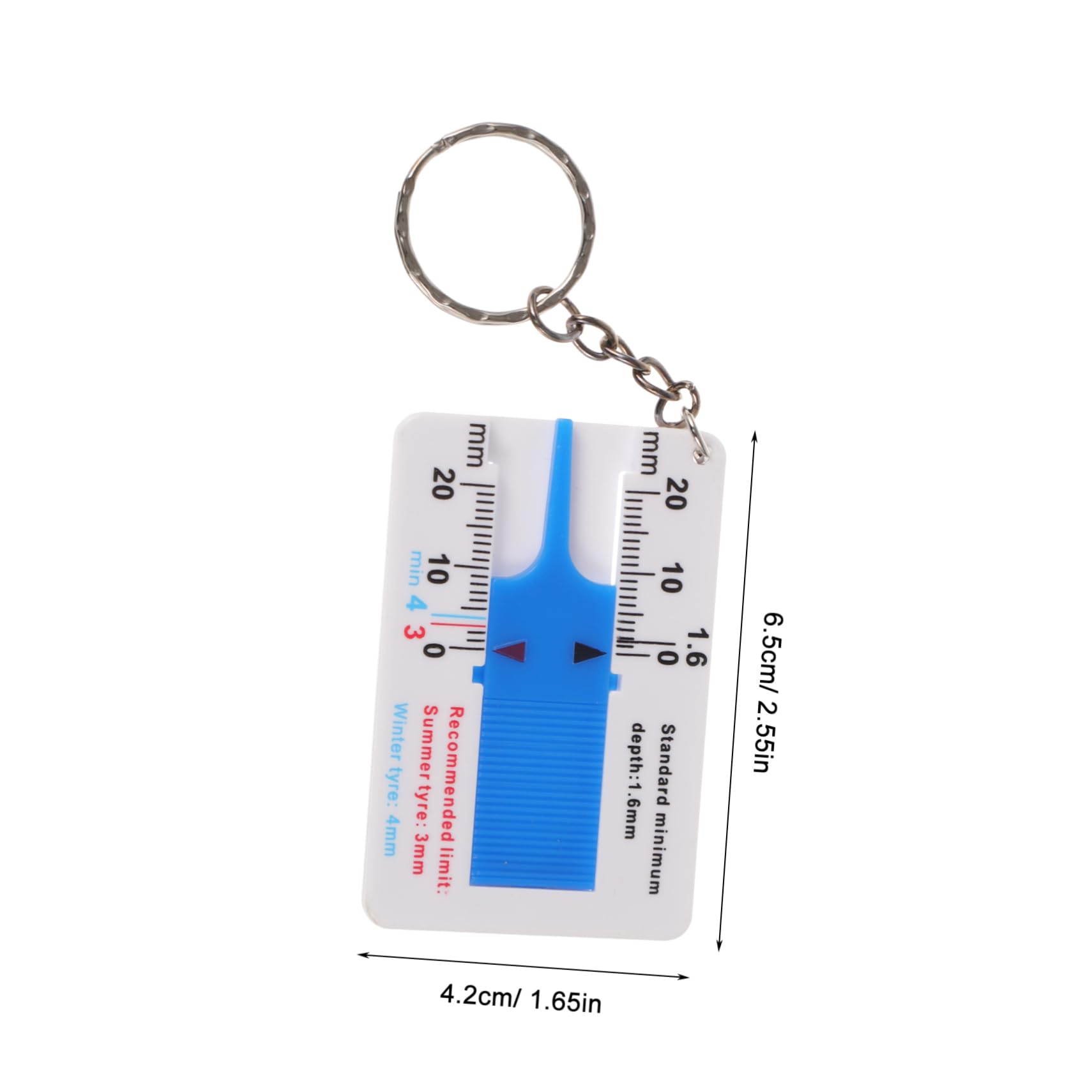 PRETYZOOM 4pcs Depth Gauge Tool Plastic Automotive Replacement Instrument Panel Gauges Tread Depth Gauge for Tires