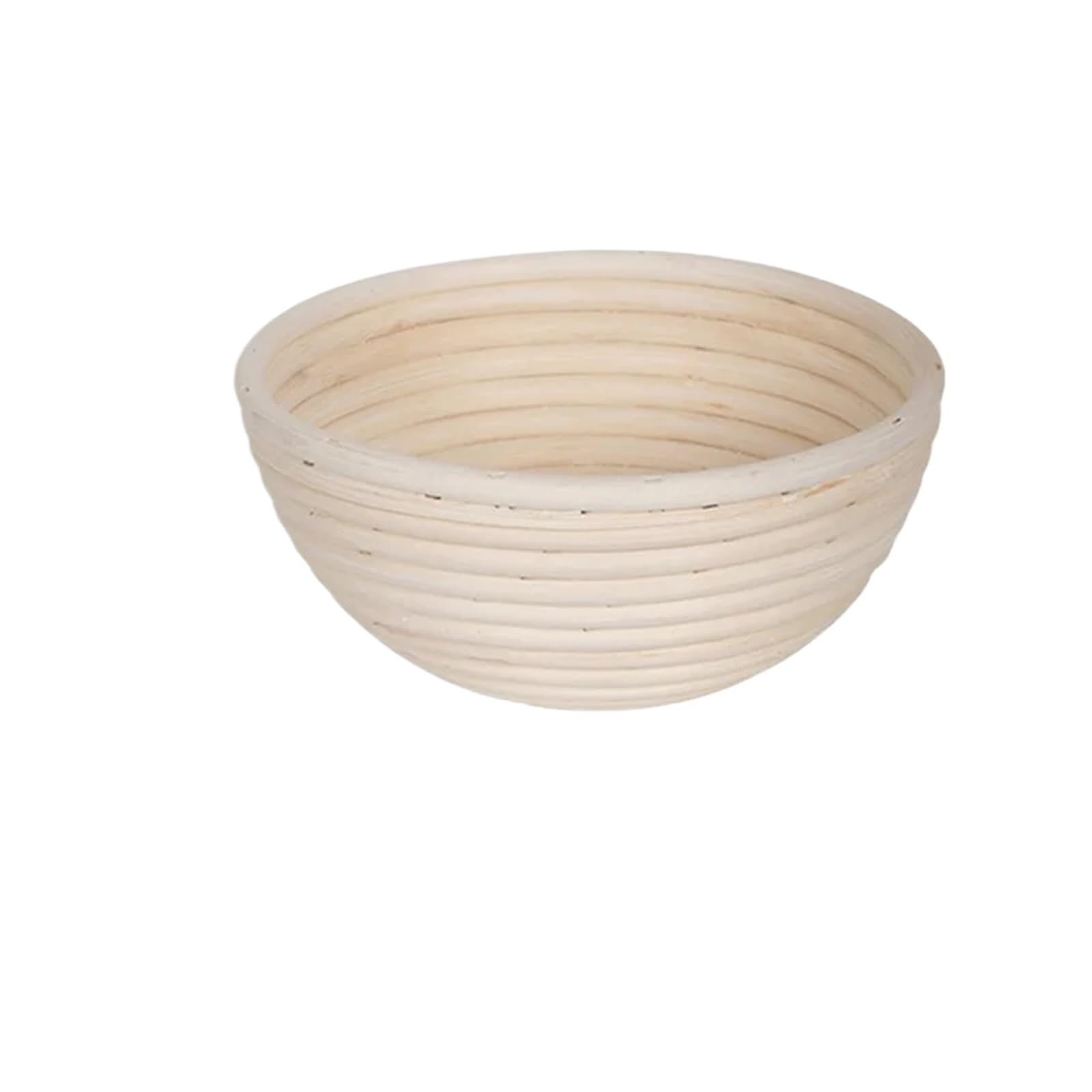 Gärkörbchen Für Brot Rattan-Brotkorb, natürlicher Rattan-Weidenteig-Brotkorb, Backutensilien, Rattan-Brotgärkörbe(Round-13 * 6cm)
