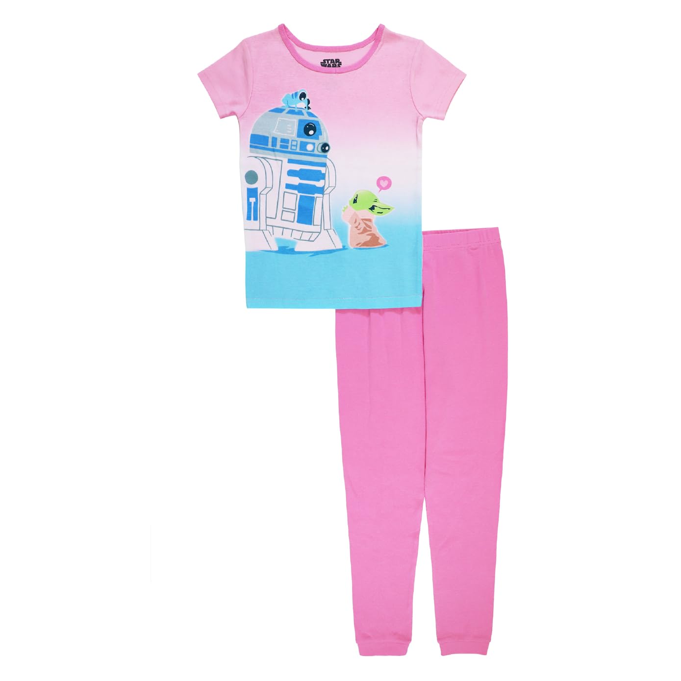 Star Wars Set pigiama unisex in cotone, 2 pezzi, morbido e carino per bambini (confezione da 60)