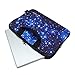 iColor Starry Ultra-Portable Neoprene Carrying Protective Case Sleeve Briefcase Pouch Bag Tote with Handle Fits 11.6 12 12.1 12.2 Inch Netbook/Laptop (IHB12-003)