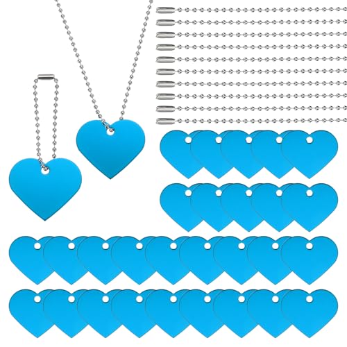 Étiquettes pour chiens personnalisables gravure médaille cœur aluminium x30