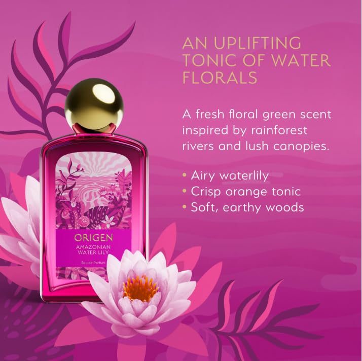 O~rigen Water Lily Eau de Parfum for Women, Fresh Floral Citrus Scent, 3.3 oz - Image 3